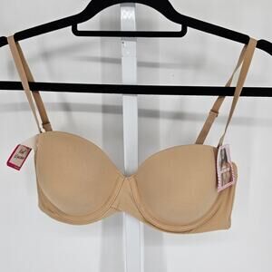 Maidenform Womens Sz 36B Pick Me Up Padded Push Up Bra Beige NEW